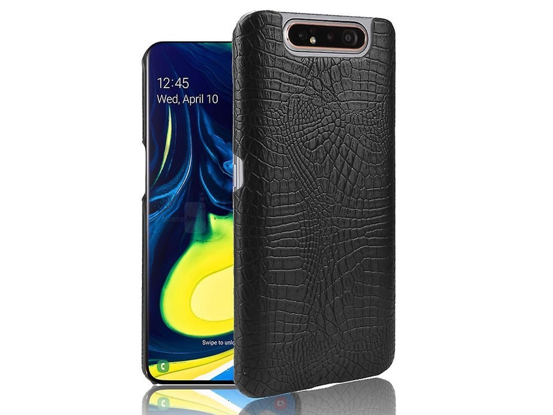 Capa para Samsung Galaxy A90 Preta de Pc e Pu Case Compatível com Samsung A90