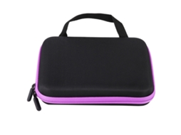 Bolsa de Armazenamento Portátil para Óleos Essenciais Aromaterapia com 63 Compartimentos Roxo S/MARCA