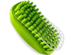 Escova Silicone Banho Pet Shampoo Massagem Remove Pelos Cerdas Macio