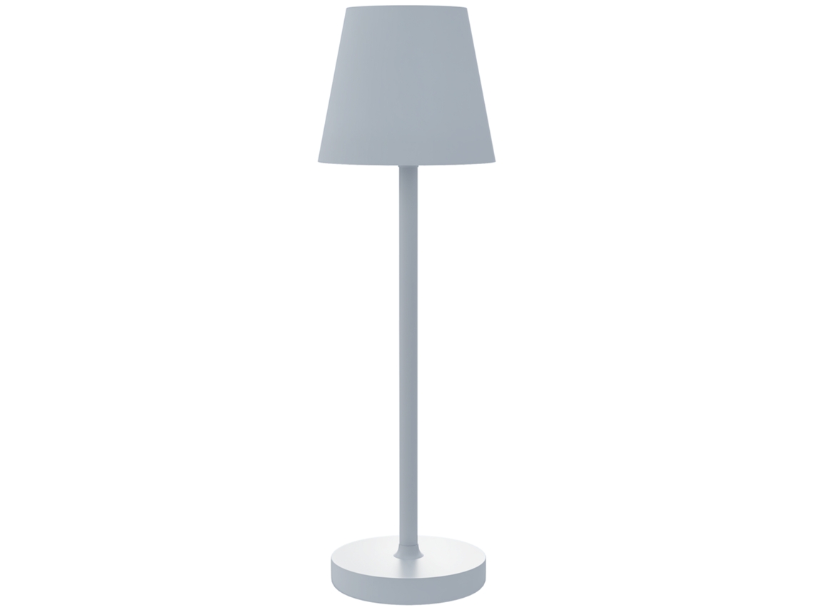 Candeeiro de Mesa com Luzes Led Candeeiro de Mesa Sem Fios Recarregável por Usb c 3 Cores 11.2x36.5cm Branco