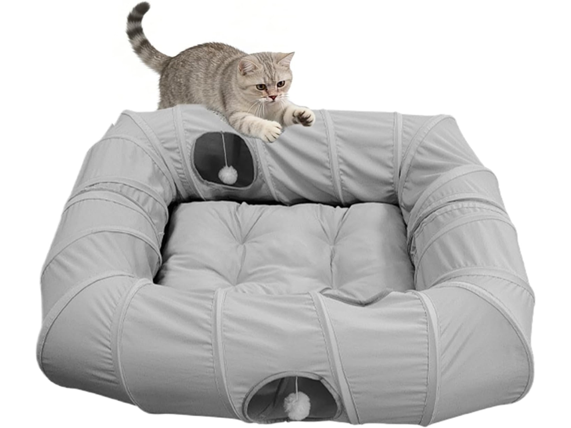 Lit De Chat Com Tunnel Panier Retangular 4 Formas