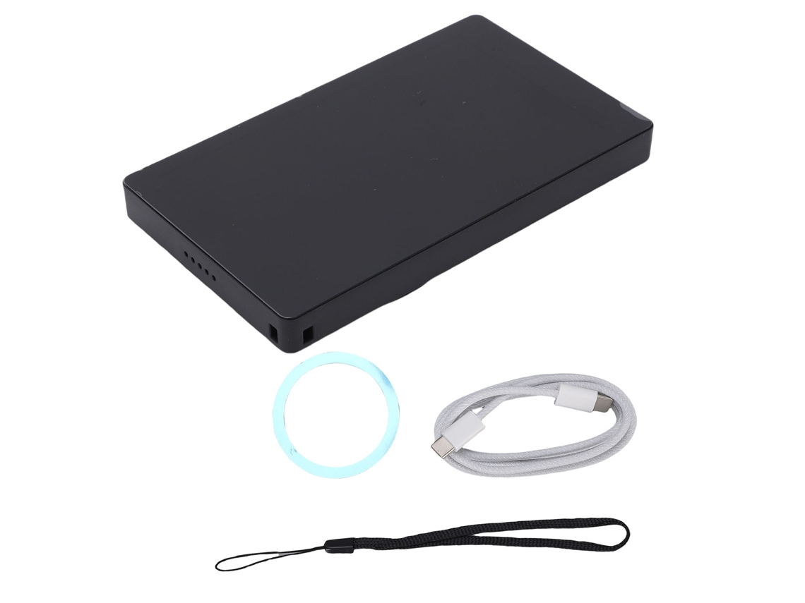 Projetor portátil para selfies com controle Bluetooth e espelhamento de tela de 4 polegadas