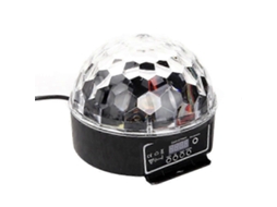 Luz De Efeito Rgb Led Bola De Cristal Com Ativação Por Voz Para Dj Ktv Bar Casamento
