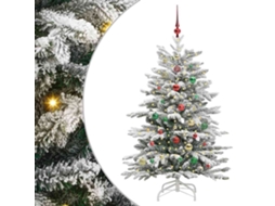 Conjunto 1 Árvore De Natal Artificial Vidaxl Branco Polietileno (150 Cm)