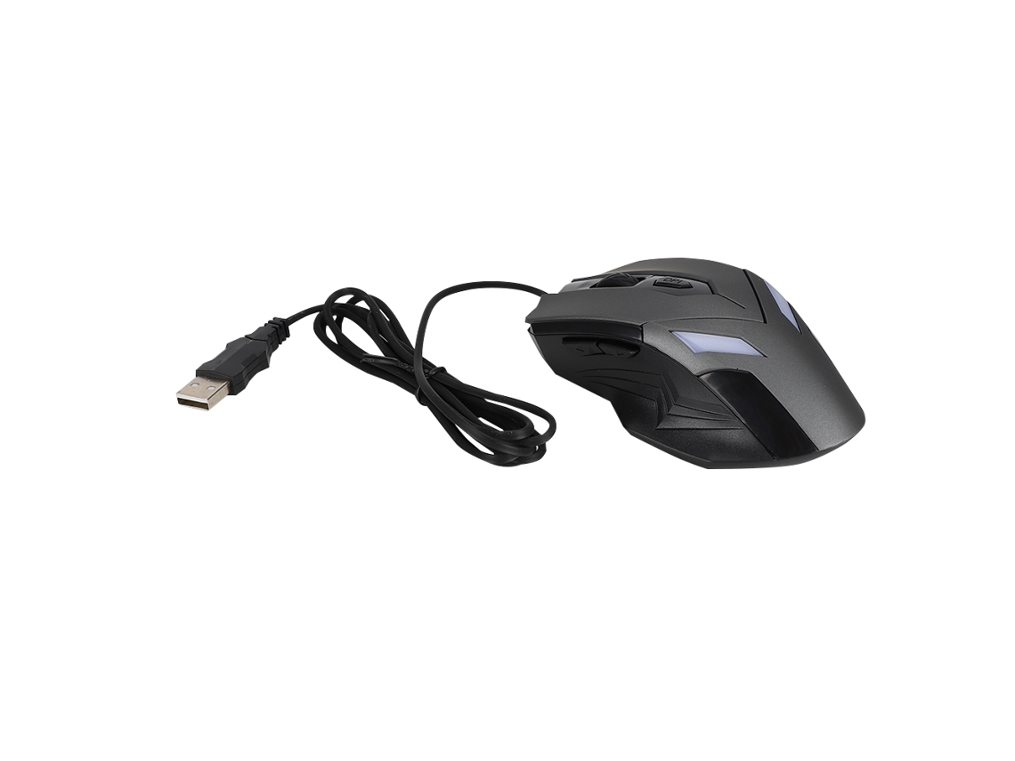 Mouse Gamer LAXISCREED, 6 botões, USB com fio, óptico, iluminado, ergonômico | LAXISCREED