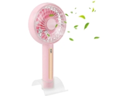 Ventilador De Mão, Mini Com Suporte Para Celular, Portátil 4 Velocidades Ajustáveis ​​e A Limentado Por Bateria.