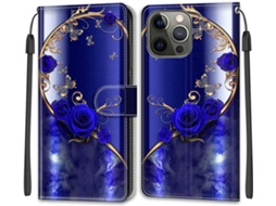 Capa com Cordão Ros para iPhone 13 Pro HONGWE. Anti-Choque Magnética com Porta-Cartões