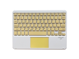 Lurelia Teclado Bluetooth Bluetooth, Usb, Sem Fio, Recarregável, Cor Azul / Vermelho Para Tablet, Laptop, Ipad/ios, Windows