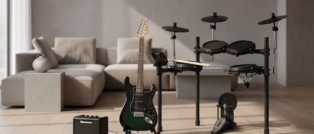 Descobre a seleção de Baterias, Guitarras Eléctricas e Amplificadores da Worten