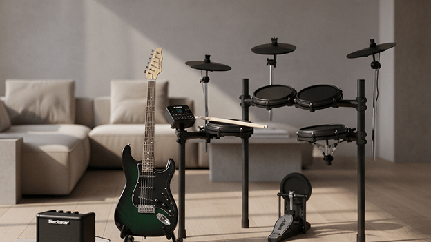 Descobre a seleção de Baterias, Guitarras Eléctricas e Amplificadores da Worten