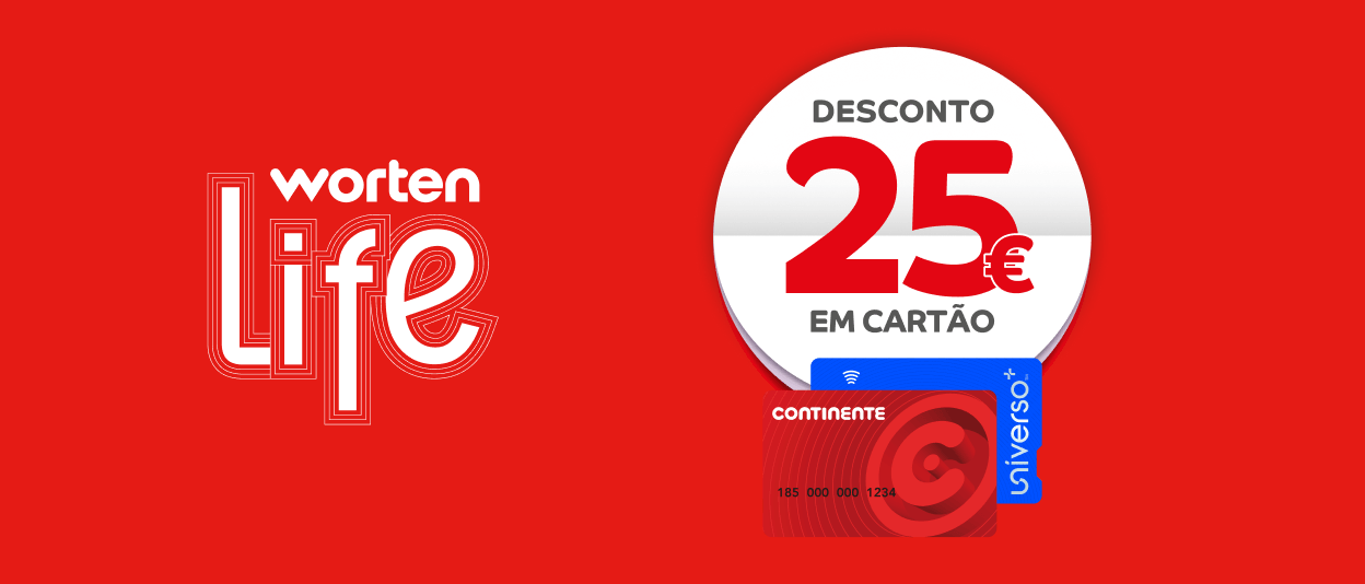 25€ em compras >500€ em Cartão Continente