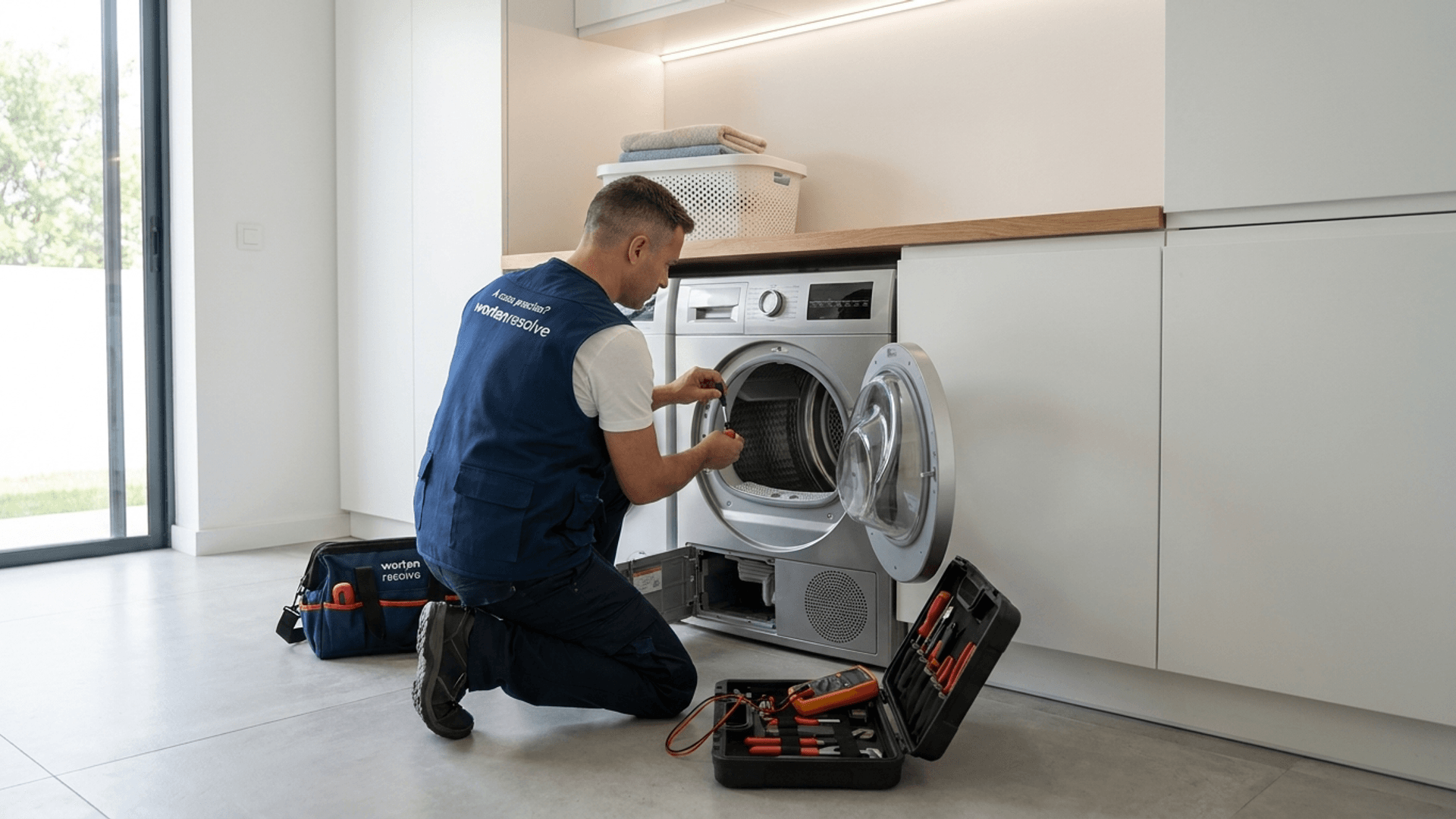 reparação de máquina de secar roupa