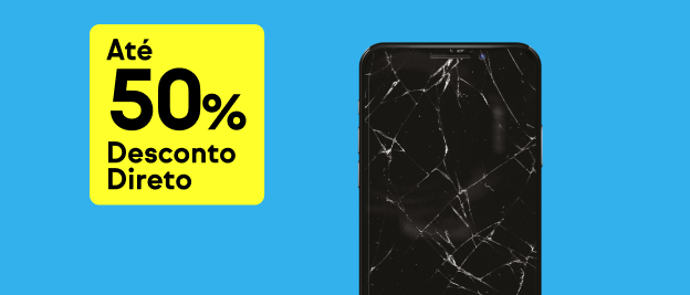 Até 50% desconto na substituição de ecrãs e baterias