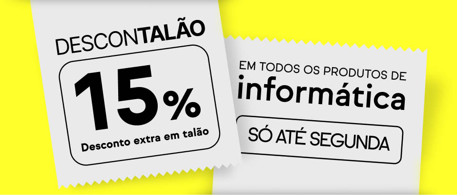 15% desconto extra em talão em Informática