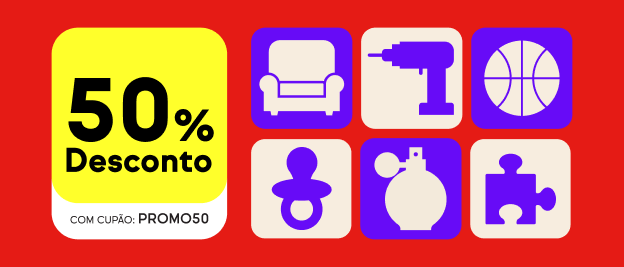 Últimas unidades com 50% desconto com cupão "PROMO50"