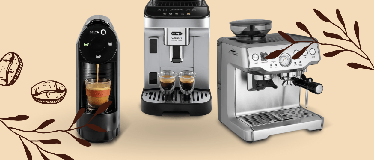 Até 45% desconto direto e Até 10x sem juros em Máquinas de Café TAEG 18,5*