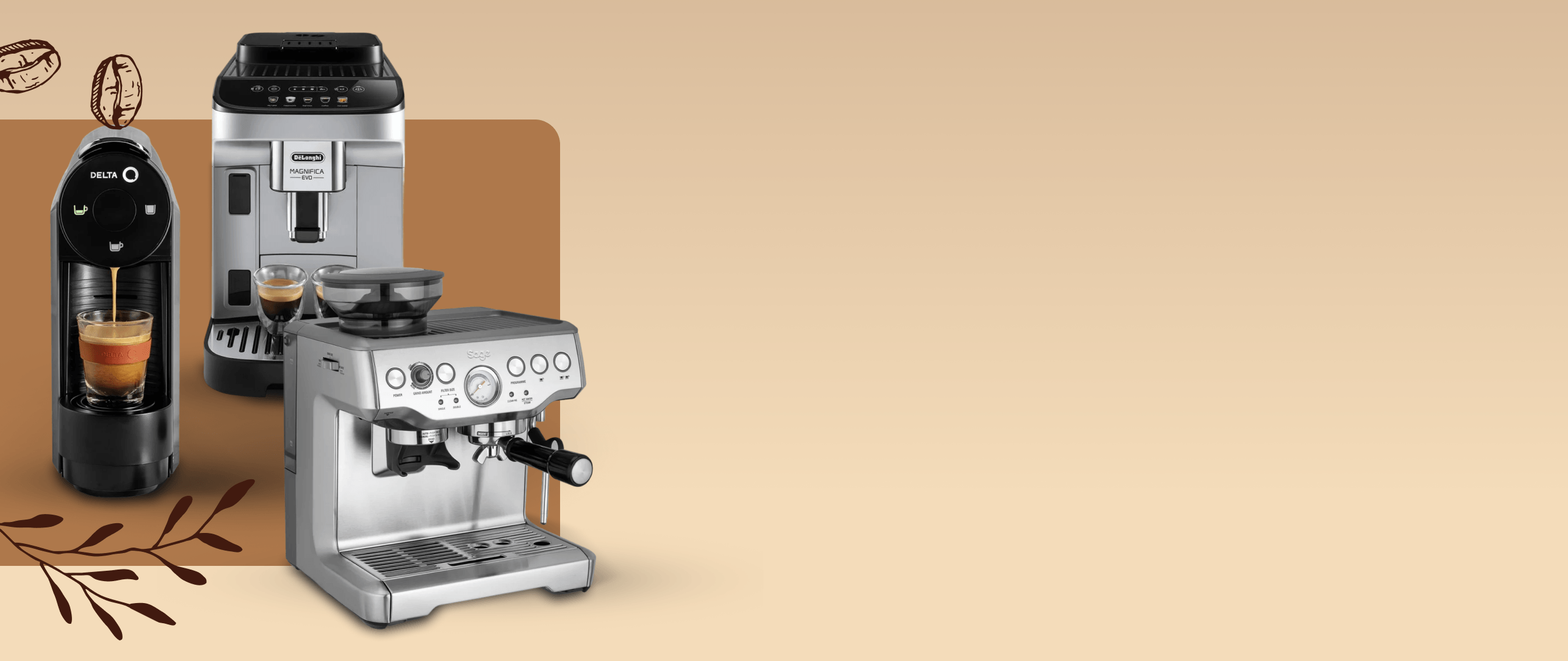 Até 45% desconto direto e Até 10x sem juros em Máquinas de Café TAEG 18,5*