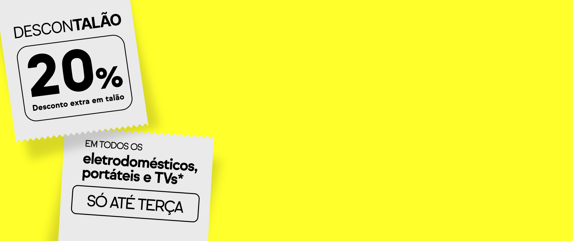 Aproveita! 20% desconto extra em talão em Eletrodomésticos, Portáteis e TVs