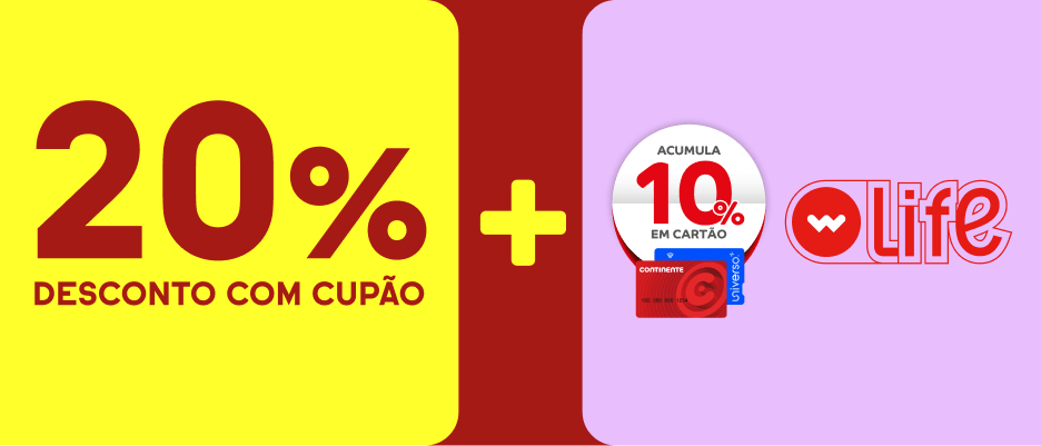 20% desconto c/cupão “POUPA20” 
