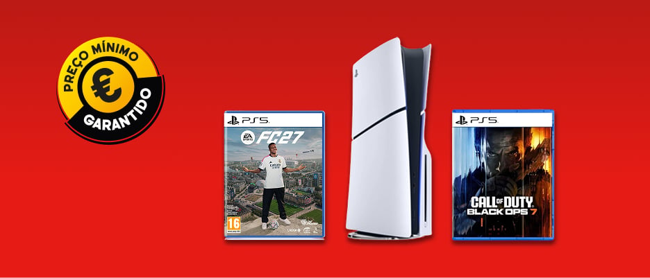 Pack Consola PS5 Standard + Jogo PS5 EA Sports FC27 + Jogo PS5 Call Of Duty: Black Ops 7 por 699,99€